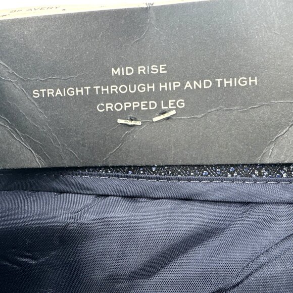 Banana Republic Avery Pants Womens 8P Navy Ankle Cropped Pleated Career NEW - Picture 6 of 10